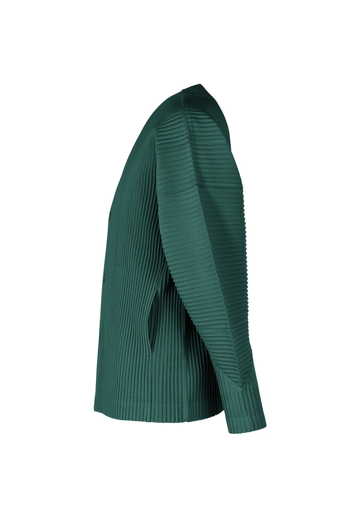 A detail shot of the HOMME PLISSE ISSEY MIYAKE COLOR PLEATS 1 prêt à porter.