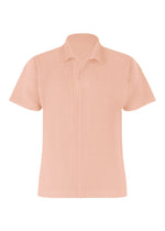 A product shot of the Homme Plisse Issey Miyake COLOR PLEATS 2 shirt in natural wine red (25), recurring_style.