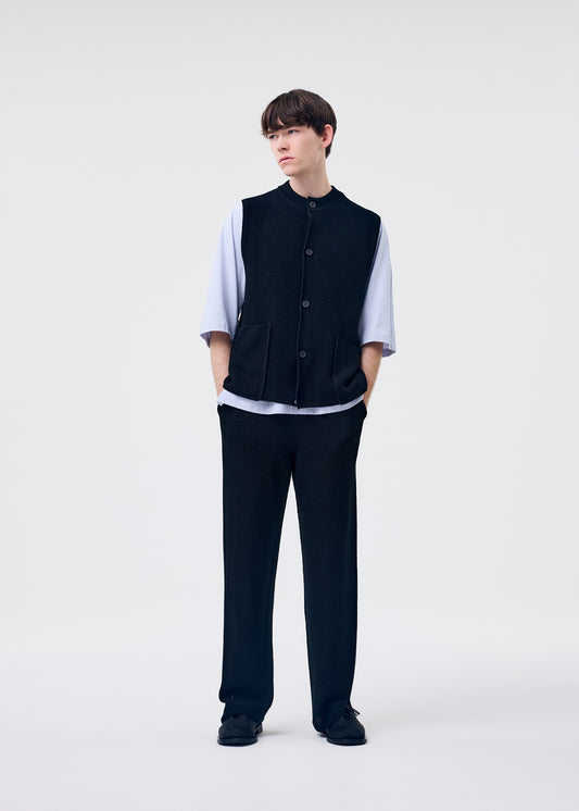 RUSTIC KNIT Vest Black