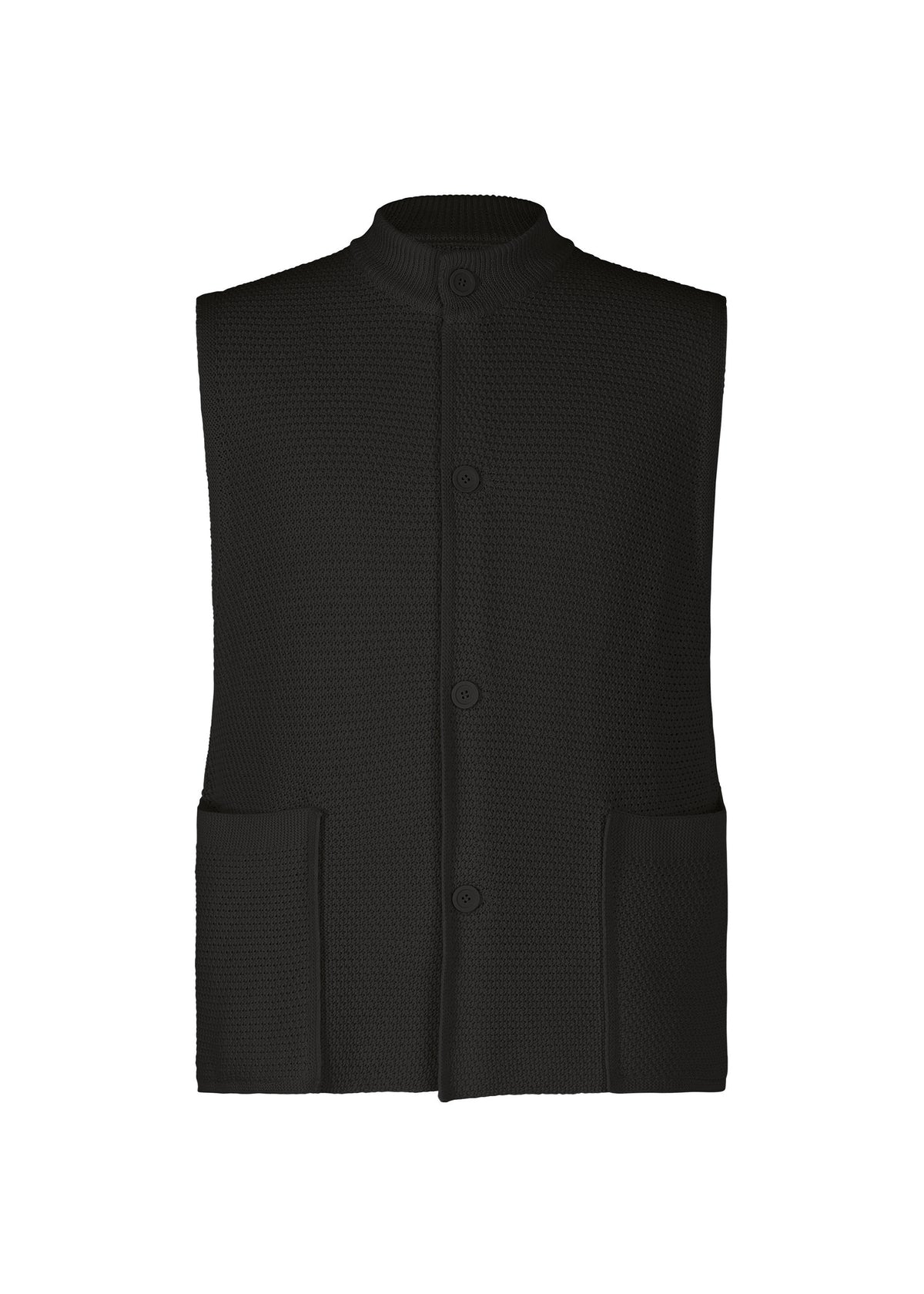 RUSTIC KNIT Vest Black
