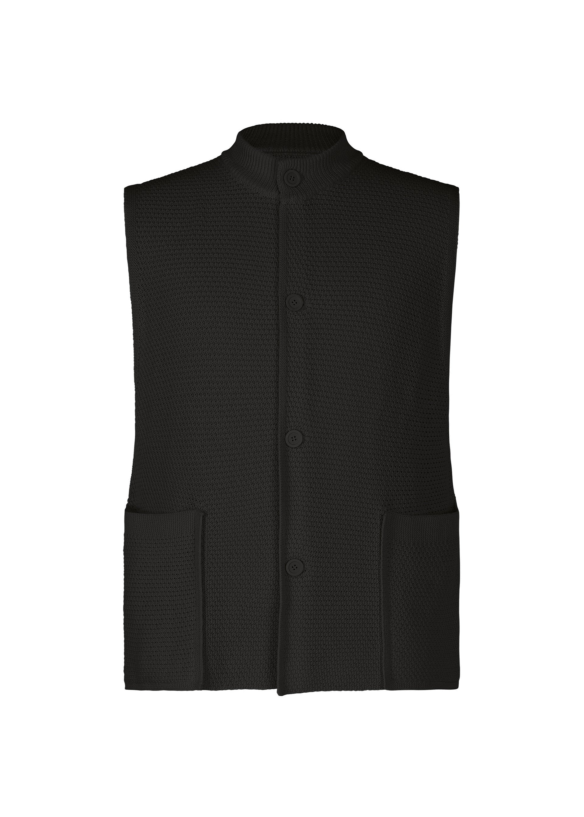 RUSTIC KNIT Vest Black