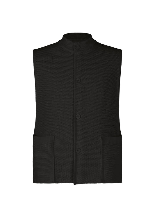 RUSTIC KNIT Vest Black