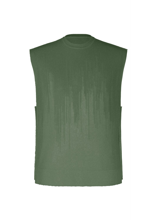BRUSH CLOSE-UP KNIT Vest Green