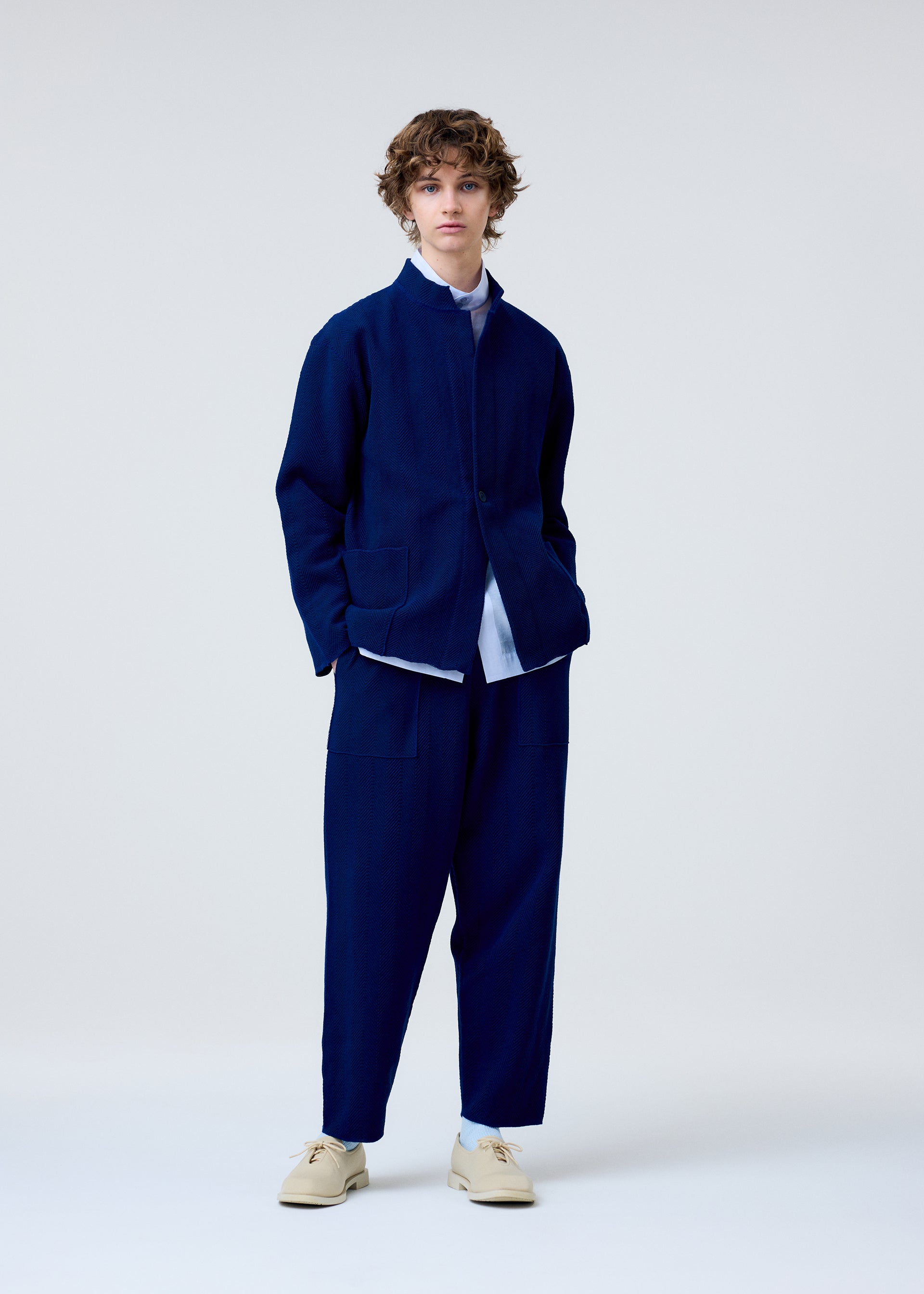 INLAID KNIT Trousers Beige