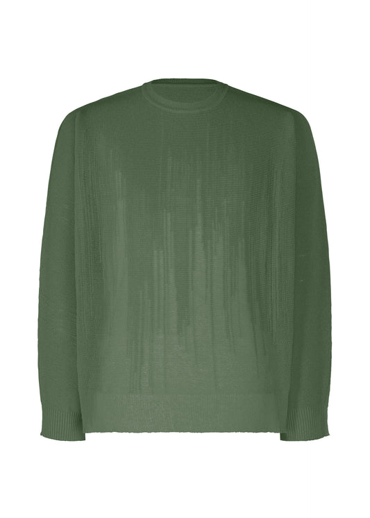 BRUSH CLOSE-UP KNIT Top Green