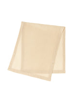 A product shot of the HOMME PLISSÉ ISSEY MIYAKE RUSTIC MESH STOLE stole in ivory.