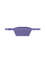 A product shot of the HOMME PLISSÉ ISSEY MIYAKE PLEATS SLIM BAG bag in blue purple.