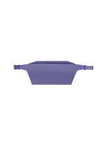 A product shot of the HOMME PLISSÉ ISSEY MIYAKE PLEATS SLIM BAG bag in blue purple.