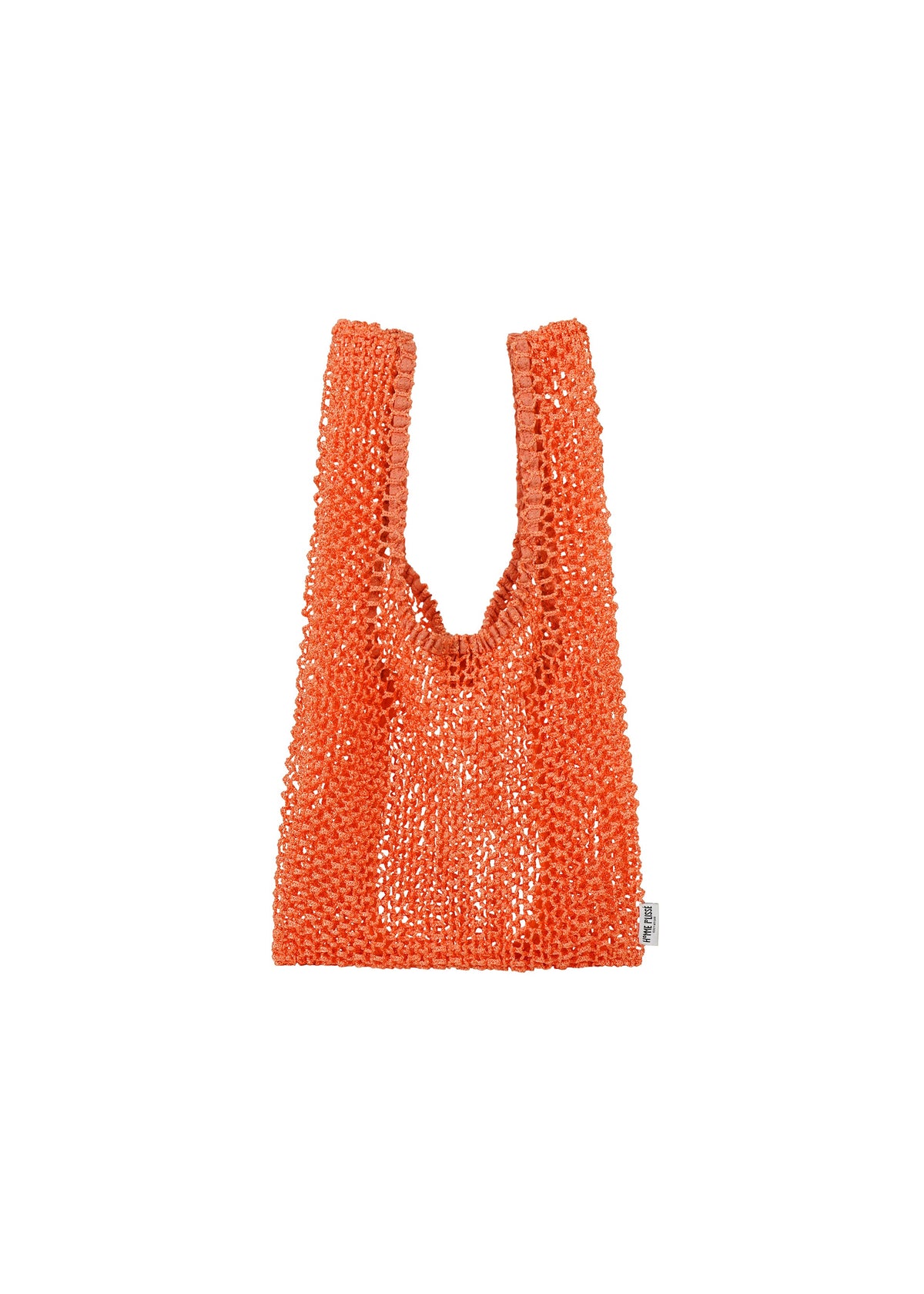 A detail shot of the HOMME PLISSÉ ISSEY MIYAKE MESH PLEATS BAG bag.