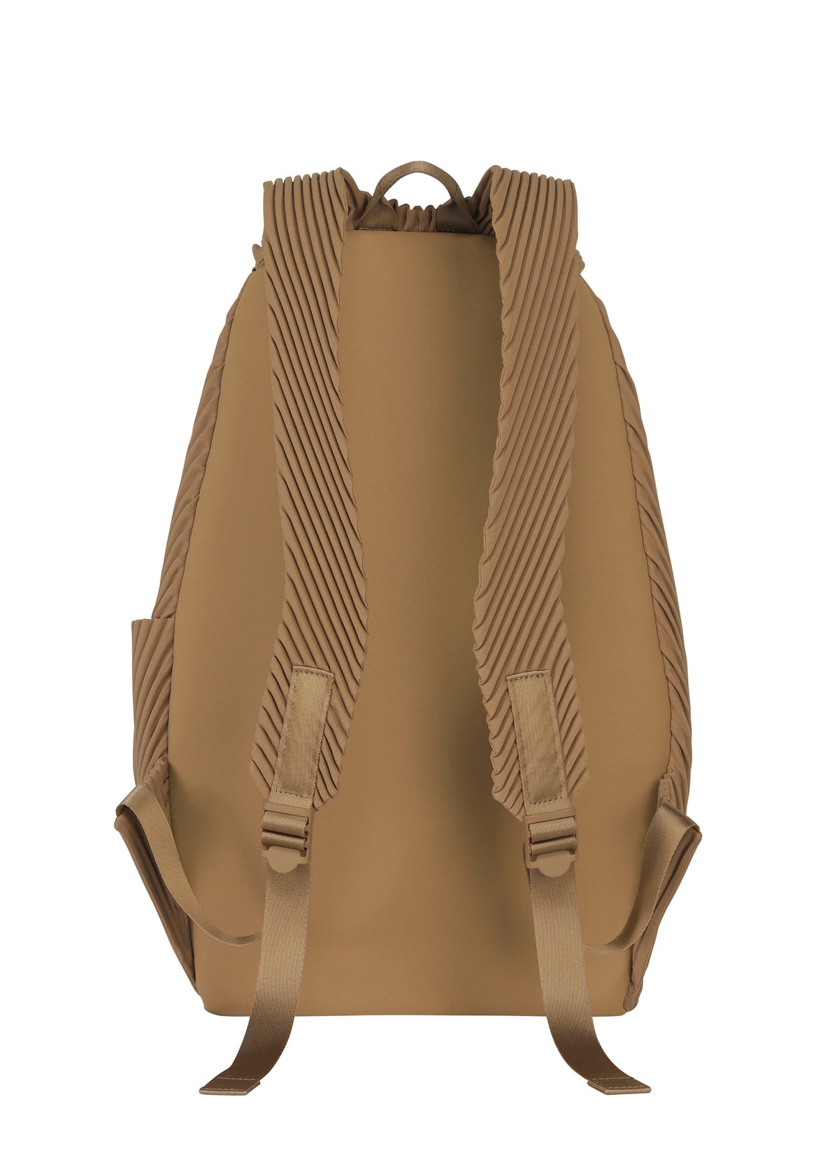 A detail shot of the HOMME PLISSÉ ISSEY MIYAKE PLEATS BACKPACK bag.