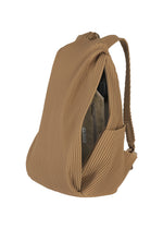 A detail shot of the HOMME PLISSÉ ISSEY MIYAKE PLEATS BACKPACK bag.