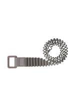 A product shot of the HOMME PLISSÉ ISSEY MIYAKE PLEATS BELT belt in gray.