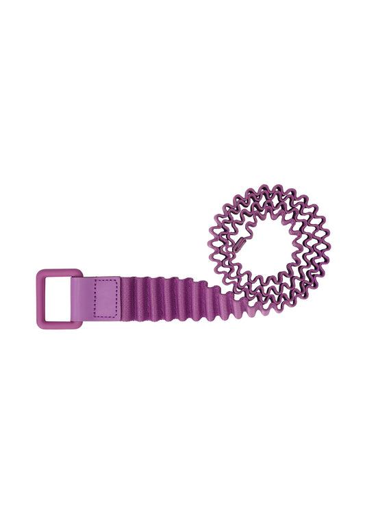 A product shot of the HOMME PLISSÉ ISSEY MIYAKE PLEATS BELT belt in purple.