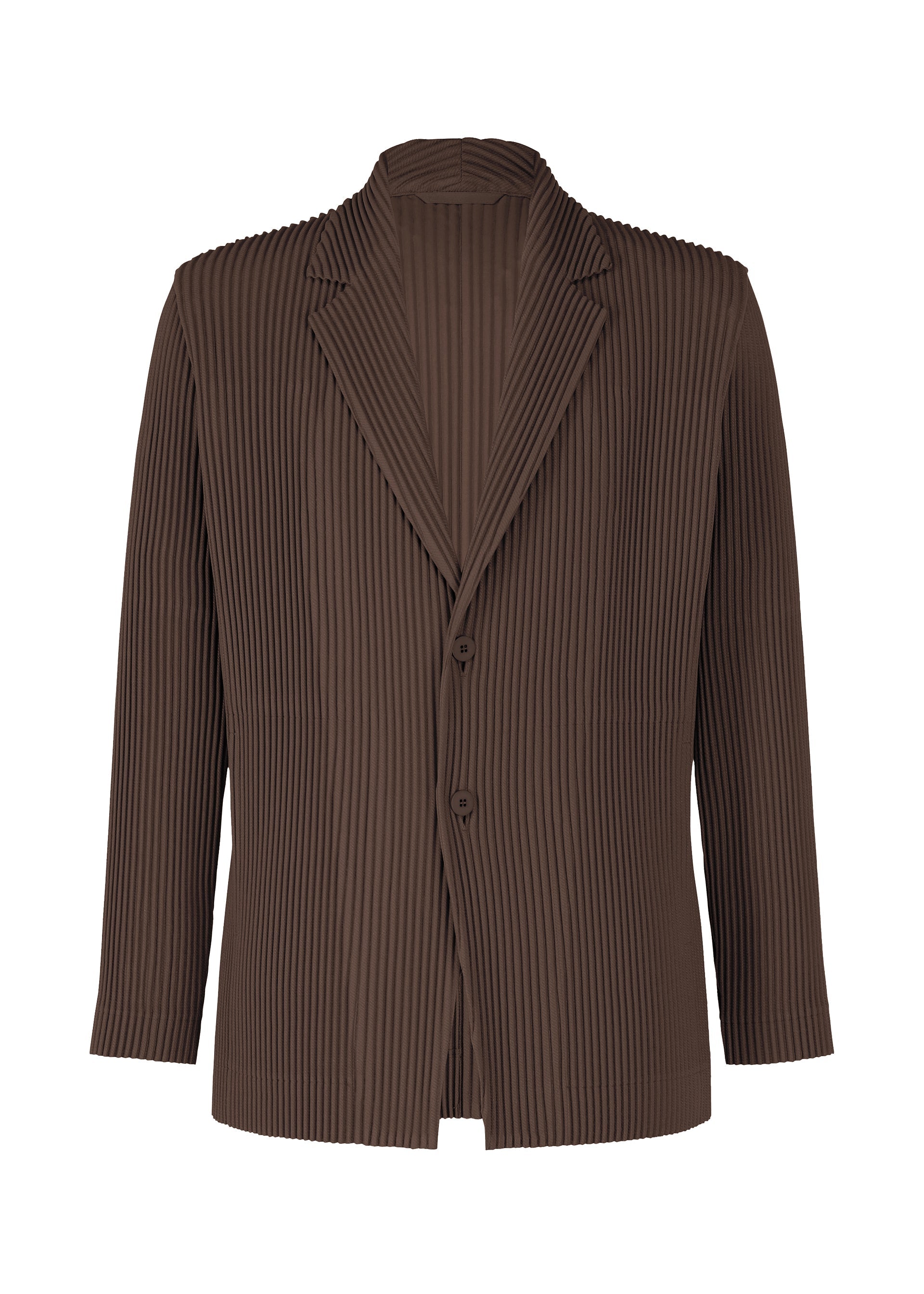 KERSEY PLEATS Jacket Brown – ISSEY MIYAKE EU