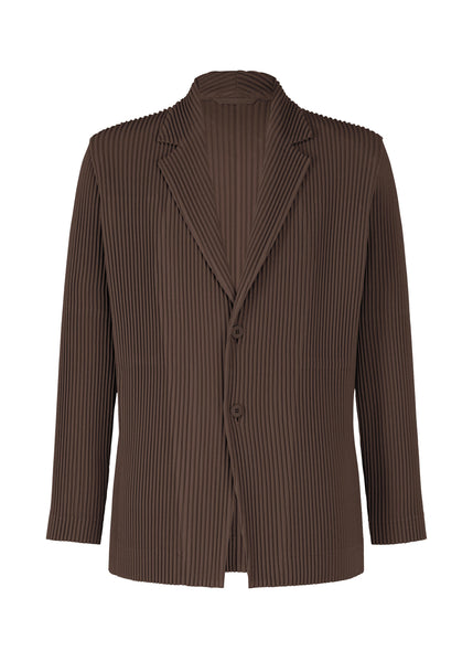 KERSEY PLEATS Jacket Brown – ISSEY MIYAKE EU