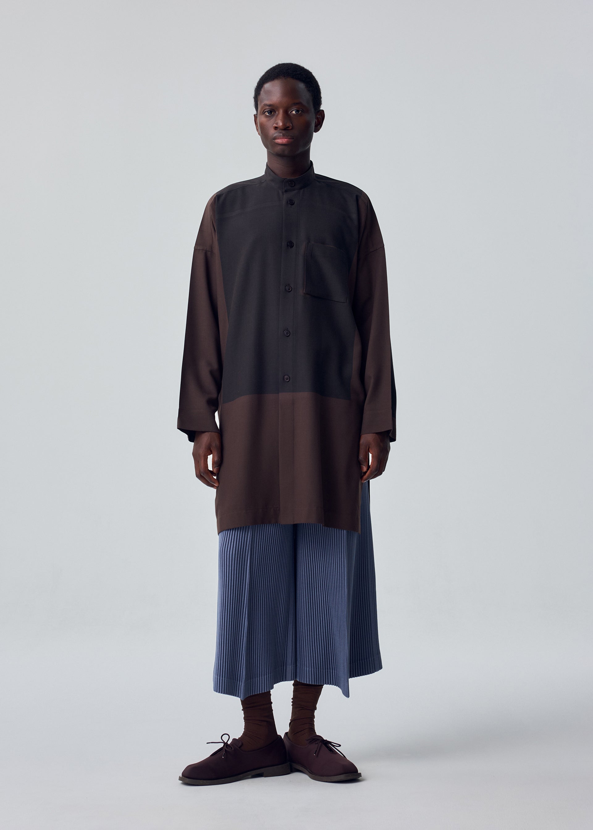 KERSEY PLEATS Trousers Brown – ISSEY MIYAKE EU