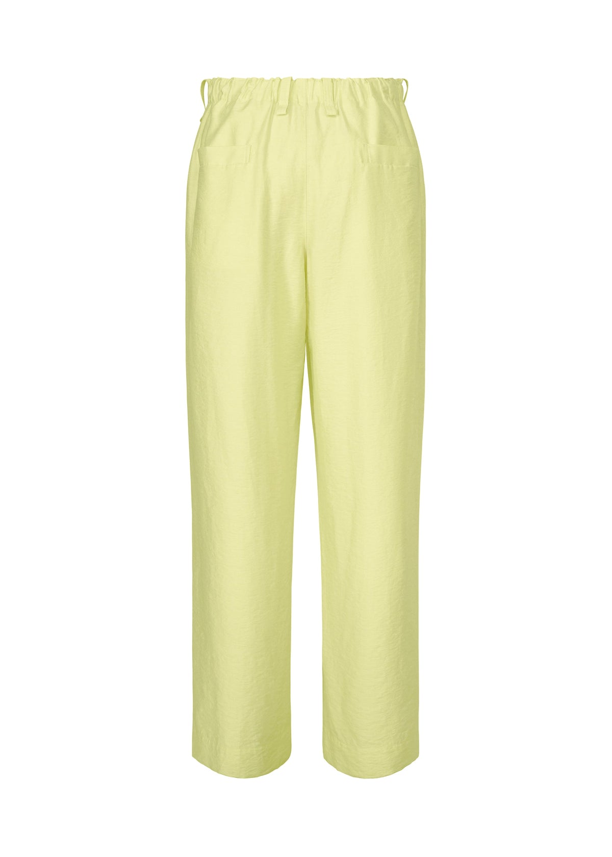 A detail shot of the HOMME PLISSÉ ISSEY MIYAKE OPACITY trousers.
