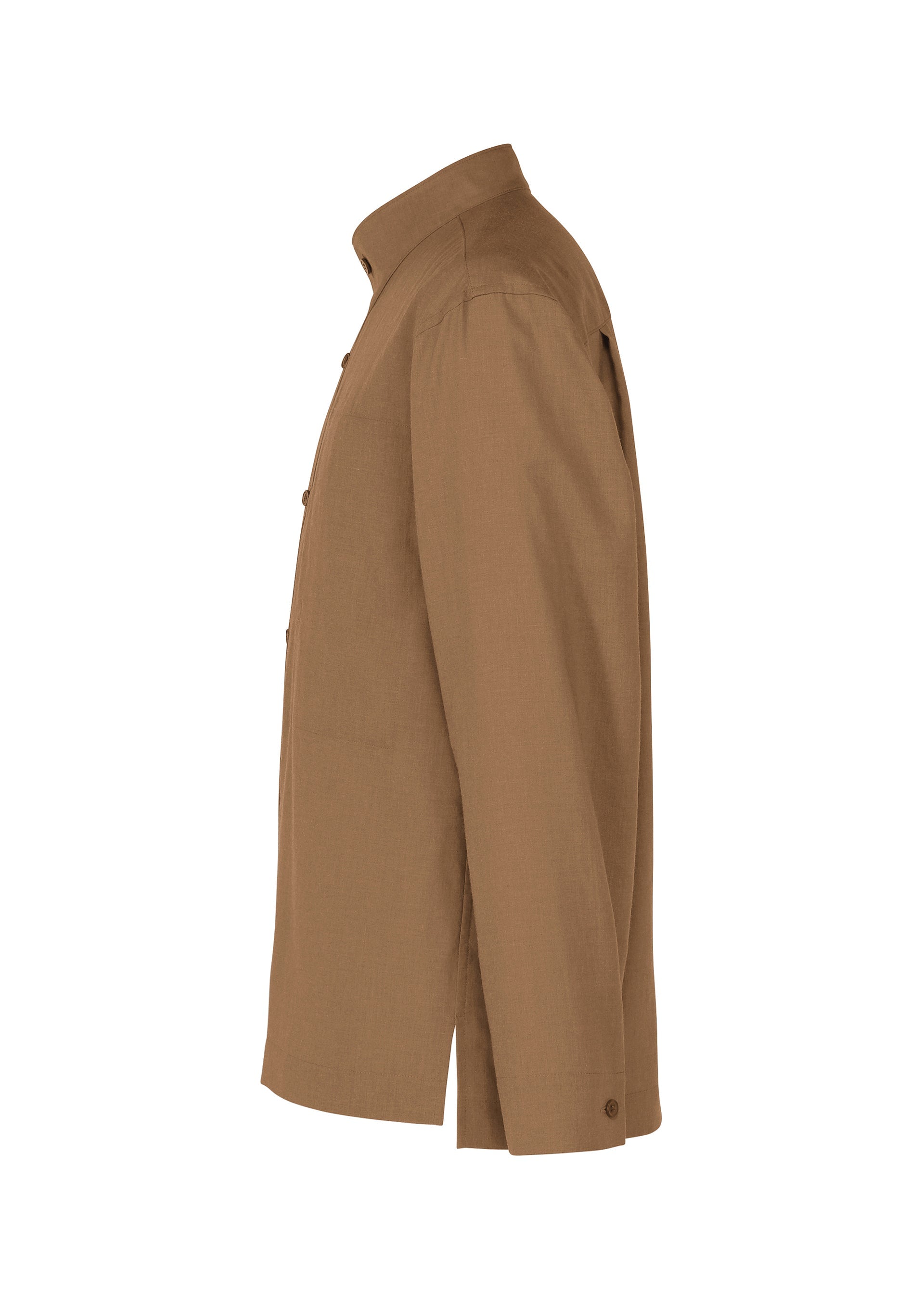 A detail shot of the HOMME PLISSÉ ISSEY MIYAKE PL RAMIE SHIRT shirt.