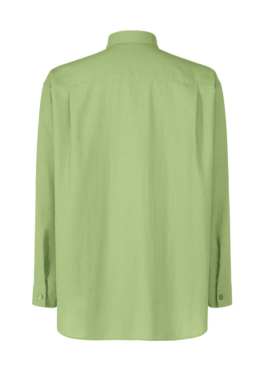 A detail shot of the HOMME PLISSÉ ISSEY MIYAKE PL RAMIE SHIRT shirt.