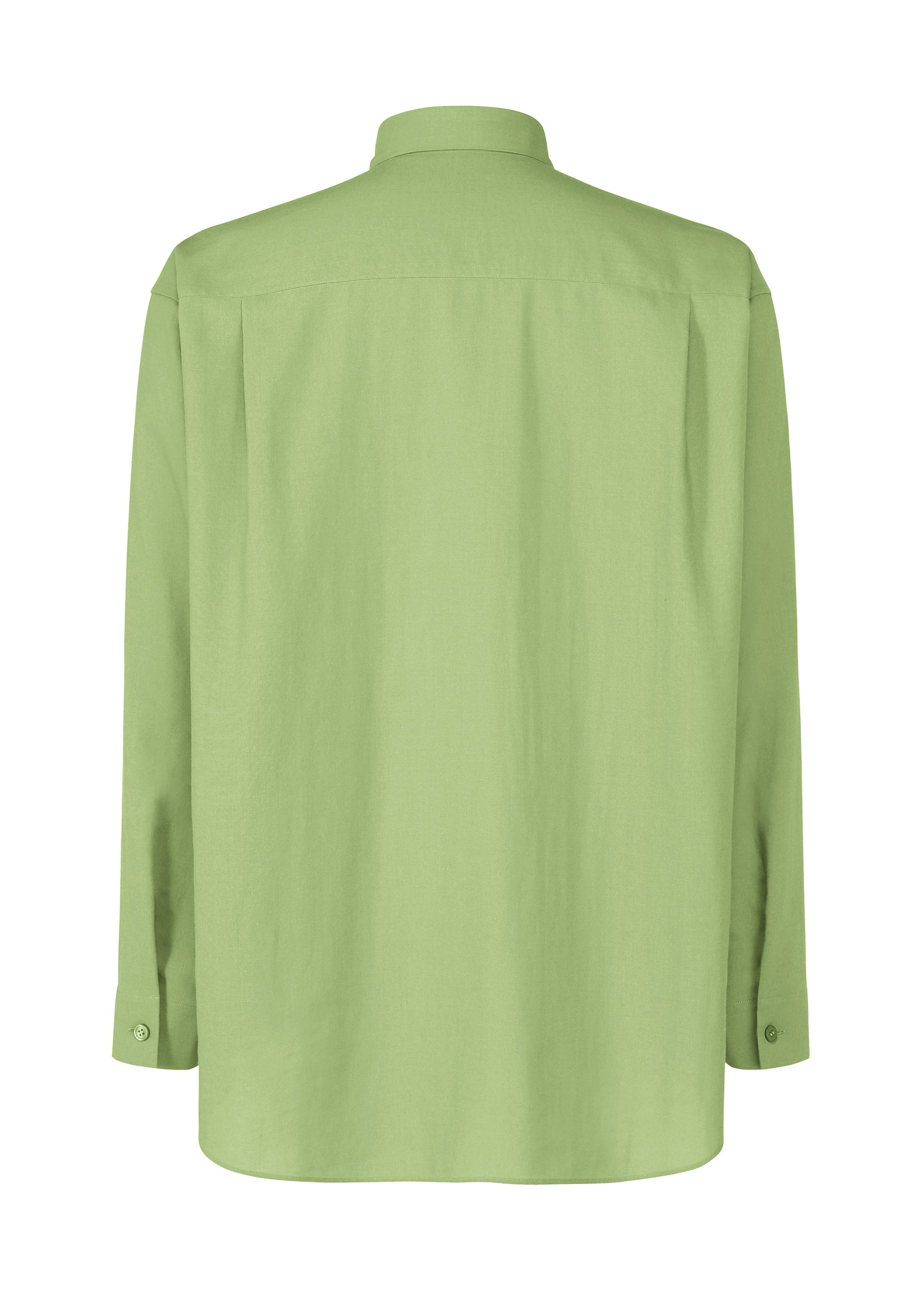 A detail shot of the HOMME PLISSÉ ISSEY MIYAKE PL RAMIE SHIRT shirt.