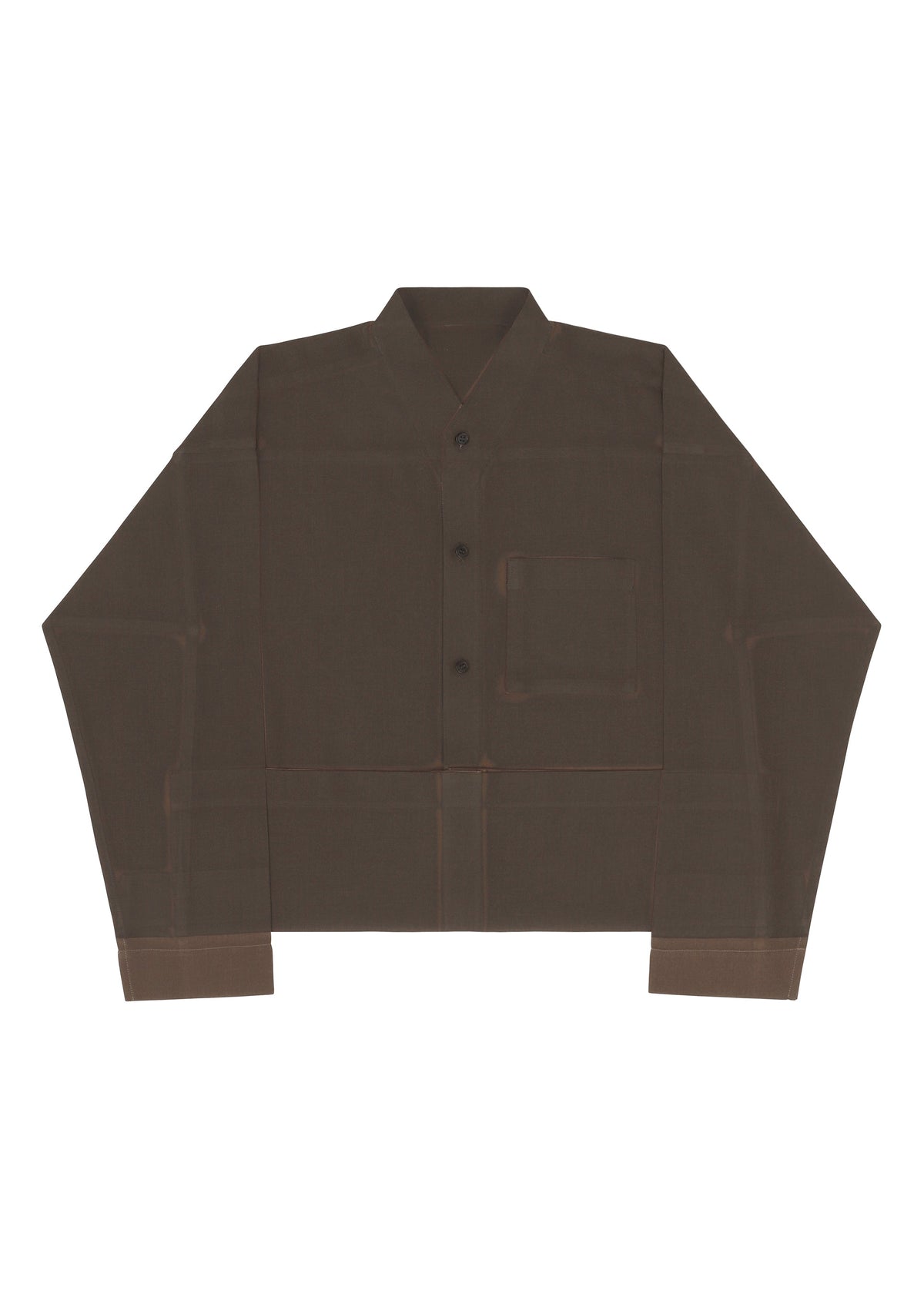 A detail shot of the HOMME PLISSÉ ISSEY MIYAKE PRESS SHIRT shirt.