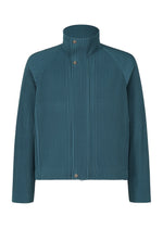 A product shot of the HOMME PLISSÉ ISSEY MIYAKE TAILORED PLEATS 1 blouson in shadow blue.