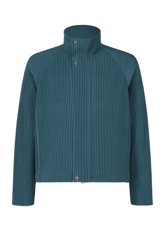 A product shot of the HOMME PLISSÉ ISSEY MIYAKE TAILORED PLEATS 1 blouson in shadow blue.