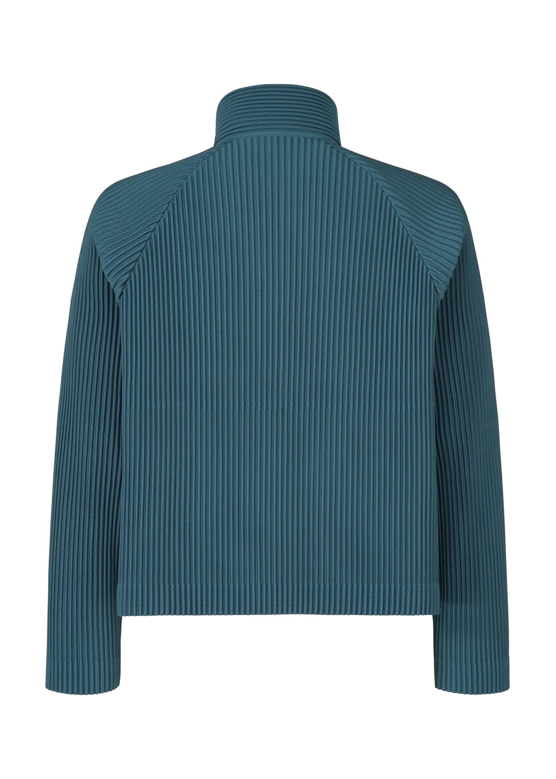 A detail shot of the HOMME PLISSÉ ISSEY MIYAKE TAILORED PLEATS 1 blouson.