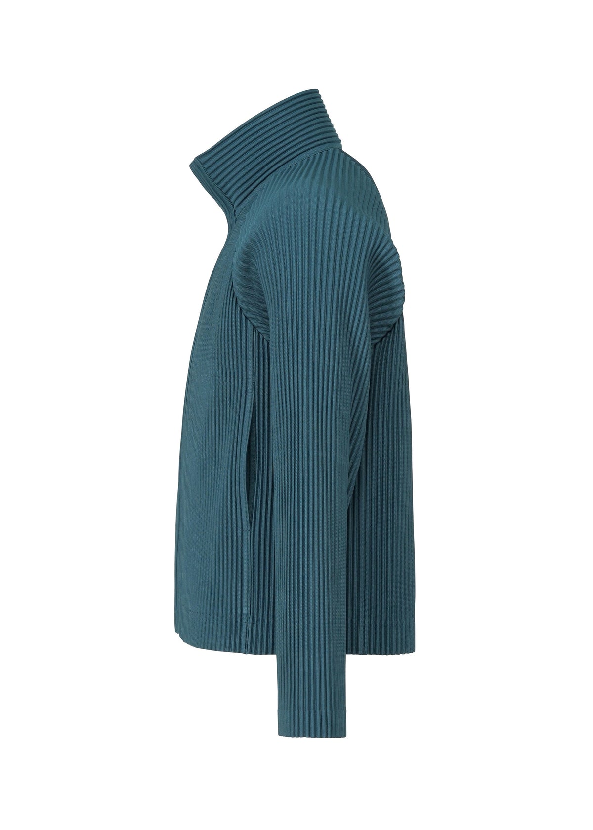 A detail shot of the HOMME PLISSÉ ISSEY MIYAKE TAILORED PLEATS 1 blouson.
