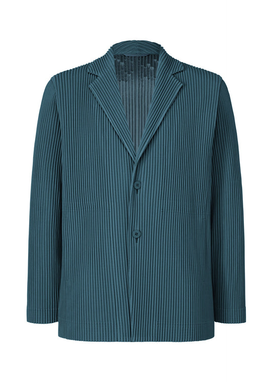 A product shot of the HOMME PLISSÉ ISSEY MIYAKE TAILORED PLEATS 1 jacket in shadow blue.