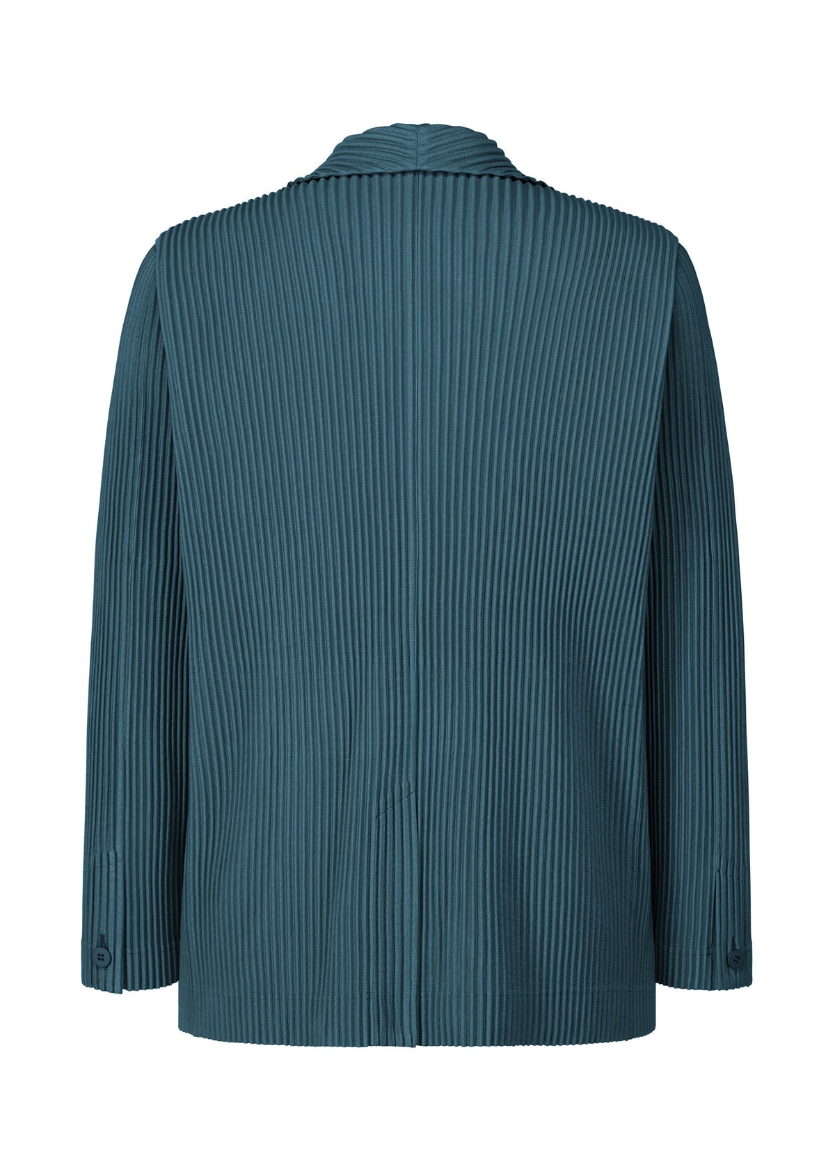 A detail shot of the HOMME PLISSÉ ISSEY MIYAKE TAILORED PLEATS 1 jacket.