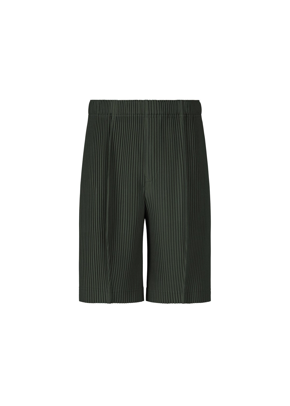 A product shot of the HOMME PLISSÉ ISSEY MIYAKE MONTHLY COLORS : AUGUST pants in inky gray.