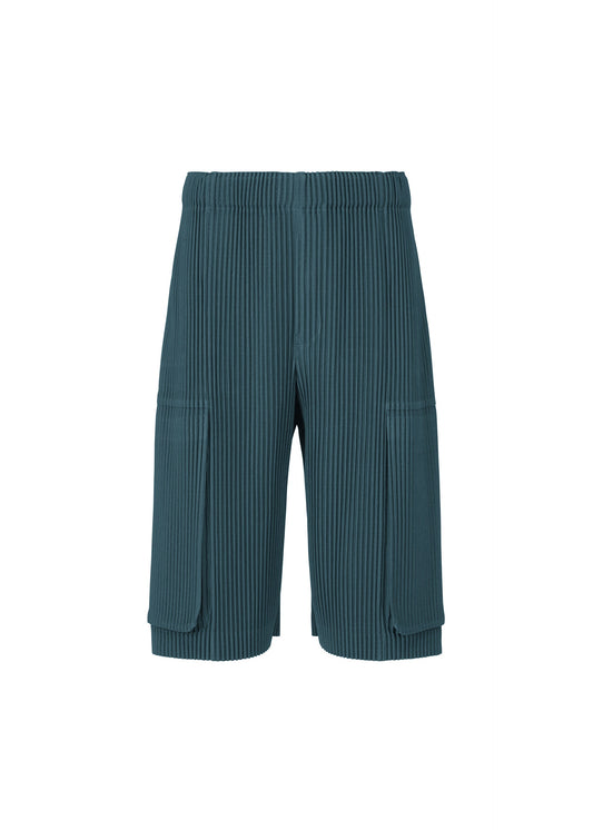 A product shot of the HOMME PLISSÉ ISSEY MIYAKE MONTHLY COLORS : SEPTEMBER trousers in shadow blue.