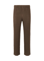 A product shot of the HOMME PLISSÉ ISSEY MIYAKE TAILORED PLEATS 1 pants in shadow brown.