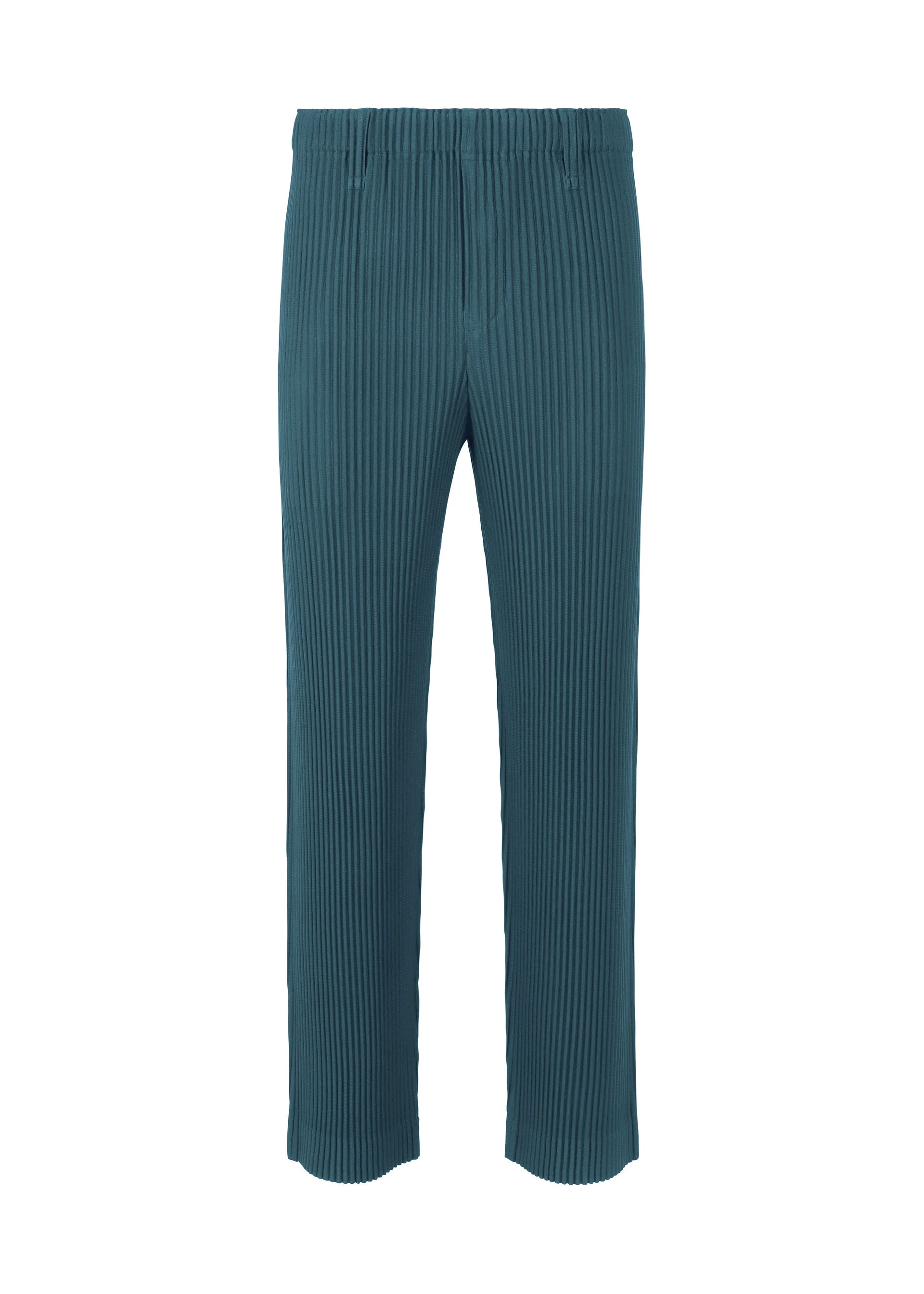 A product shot of the HOMME PLISSÉ ISSEY MIYAKE TAILORED PLEATS 1 pants in shadow blue.