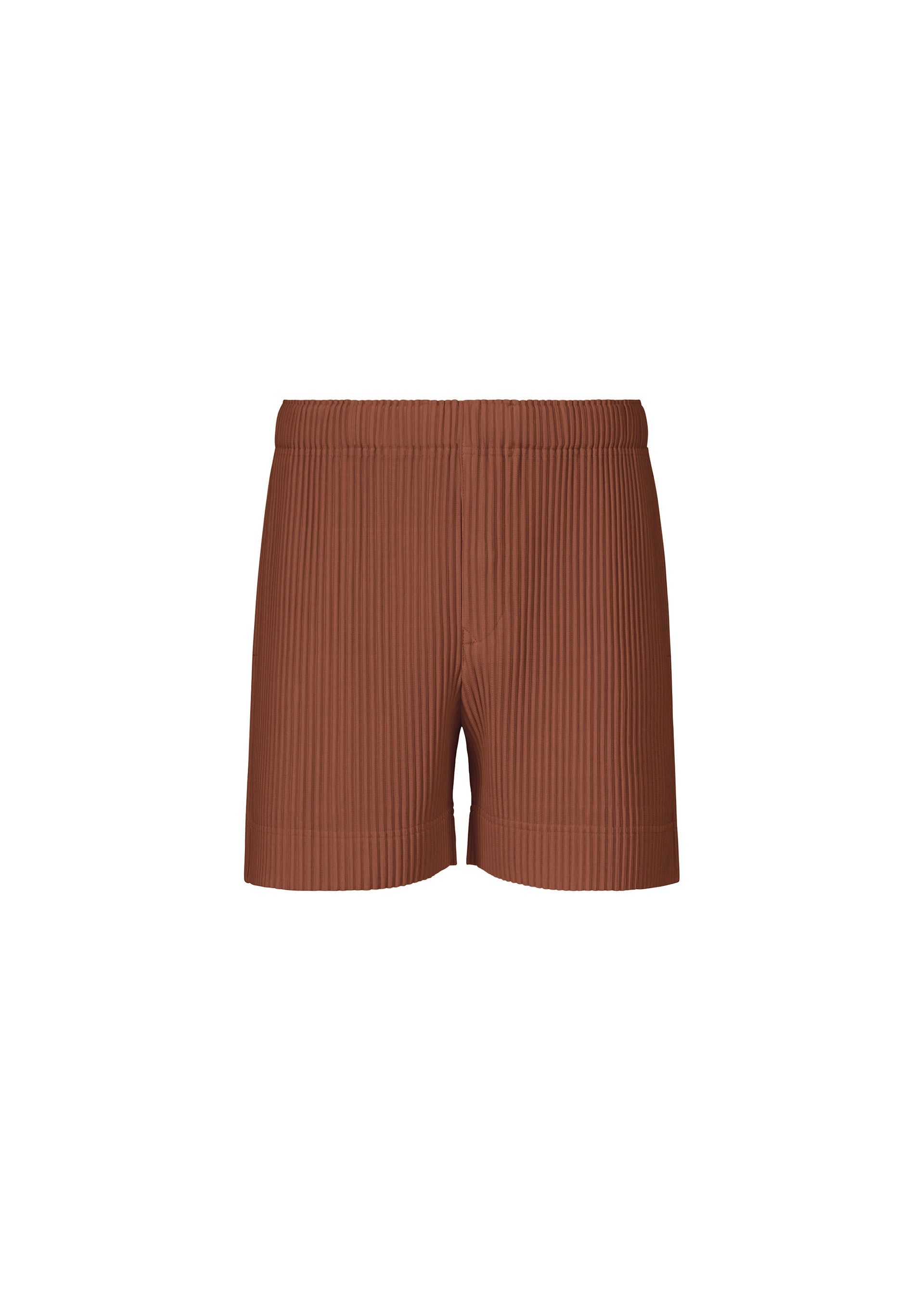 A product shot of the HOMME PLISSÉ ISSEY MIYAKE COLOR PLEATS 1 pants in darkside brown.