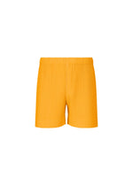 A product shot of the HOMME PLISSÉ ISSEY MIYAKE COLOR PLEATS 1 pants in ray yellow.