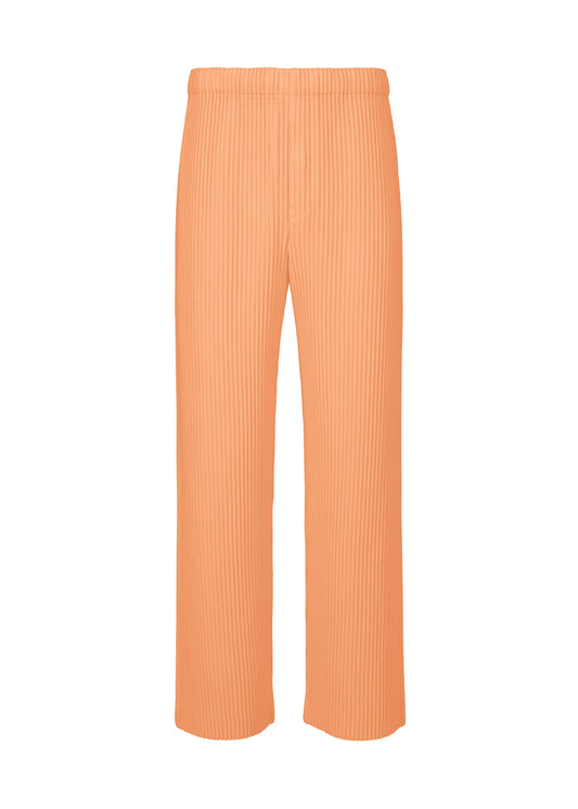 A product shot of the HOMME PLISSÉ ISSEY MIYAKE COLOR PLEATS 2 trousers in glow pink.