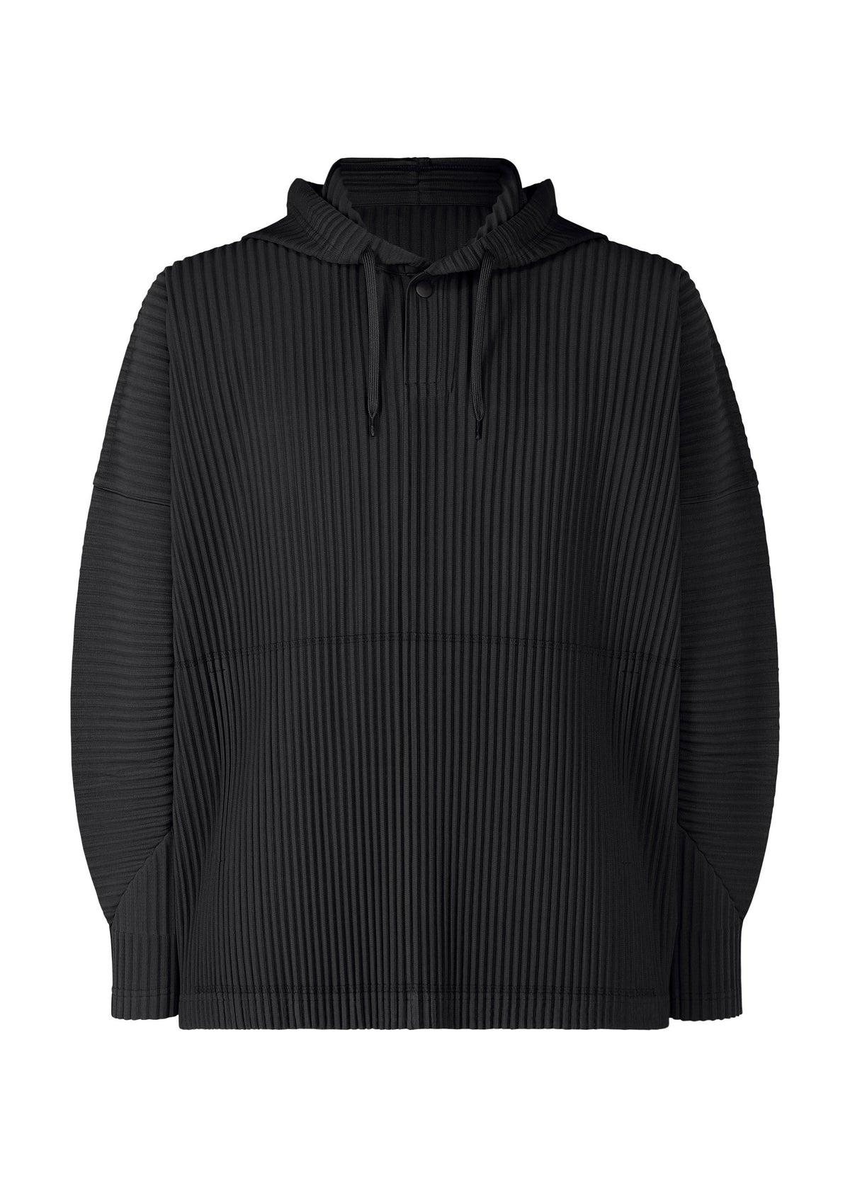 A product shot of the HOMME PLISSÉ ISSEY MIYAKE MONTHLY COLORS : OCTOBER shirt in black.