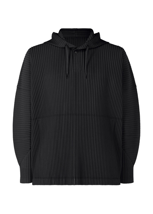 A product shot of the HOMME PLISSÉ ISSEY MIYAKE MONTHLY COLORS : OCTOBER shirt in black.