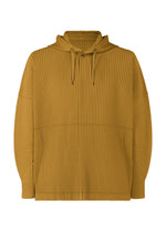 A product shot of the HOMME PLISSÉ ISSEY MIYAKE MONTHLY COLORS : OCTOBER shirt in shade dandelion.