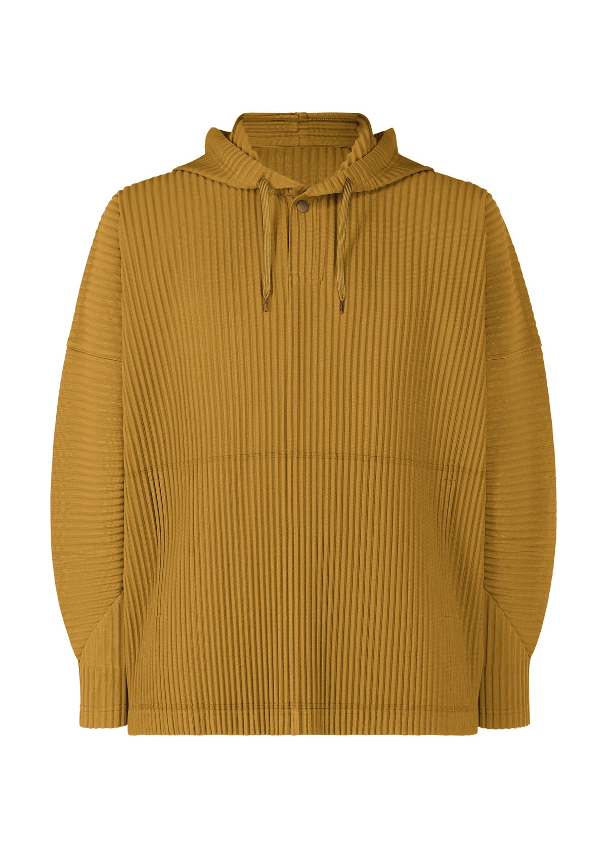 A product shot of the HOMME PLISSÉ ISSEY MIYAKE MONTHLY COLORS : OCTOBER shirt in shade dandelion.