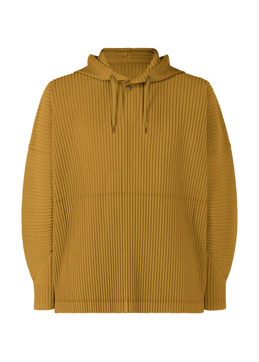 A product shot of the HOMME PLISSÉ ISSEY MIYAKE MONTHLY COLORS : OCTOBER shirt in shade dandelion.