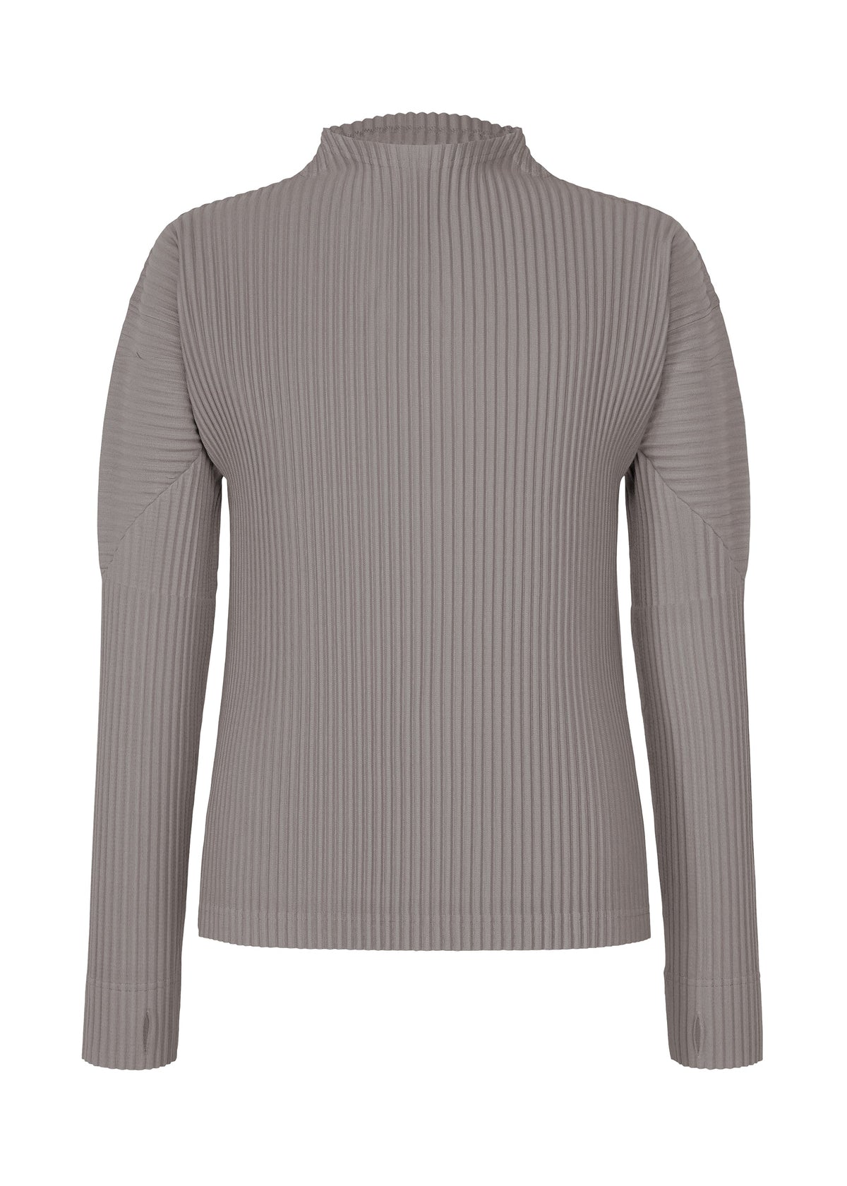 A product shot of the HOMME PLISSÉ ISSEY MIYAKE MONTHLY COLORS : OCTOBER shirt in dim gray.