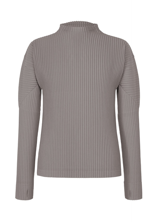 A product shot of the HOMME PLISSÉ ISSEY MIYAKE MONTHLY COLORS : OCTOBER shirt in dim gray.