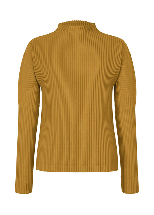 A product shot of the HOMME PLISSÉ ISSEY MIYAKE MONTHLY COLORS : OCTOBER shirt in shade dandelion.