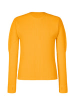 A product shot of the HOMME PLISSÉ ISSEY MIYAKE COLOR PLEATS 1 shirt in ray yellow.