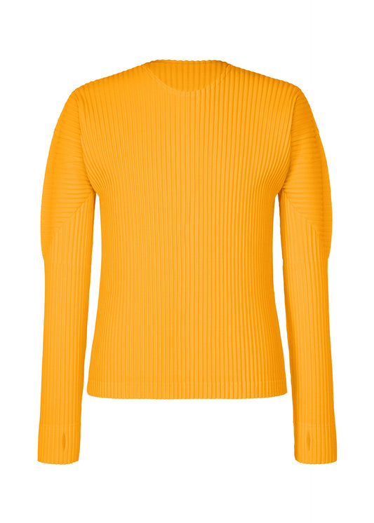 A product shot of the HOMME PLISSÉ ISSEY MIYAKE COLOR PLEATS 1 shirt in ray yellow.