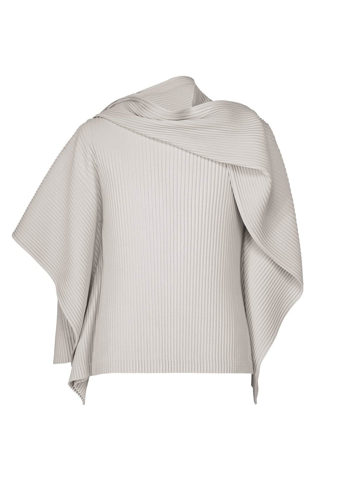 A product shot of the HOMME PLISSÉ ISSEY MIYAKE MOTION BLUR t-shirt in ray gray.