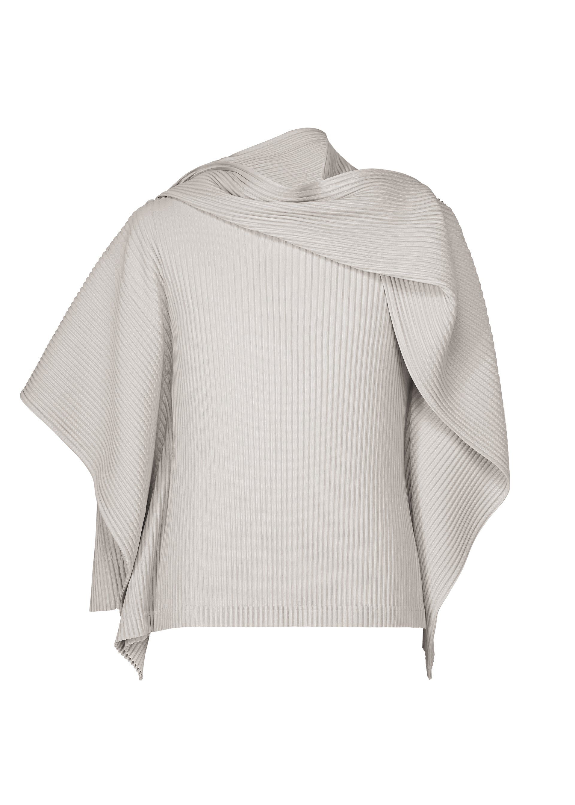 A product shot of the HOMME PLISSÉ ISSEY MIYAKE MOTION BLUR t-shirt in ray gray.
